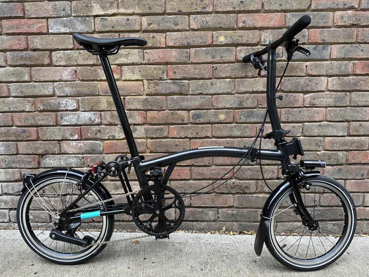 Brompton P-Line: Lightweight, Folding Bike with Titanium Frame and Compact  4-Speed Gear Set