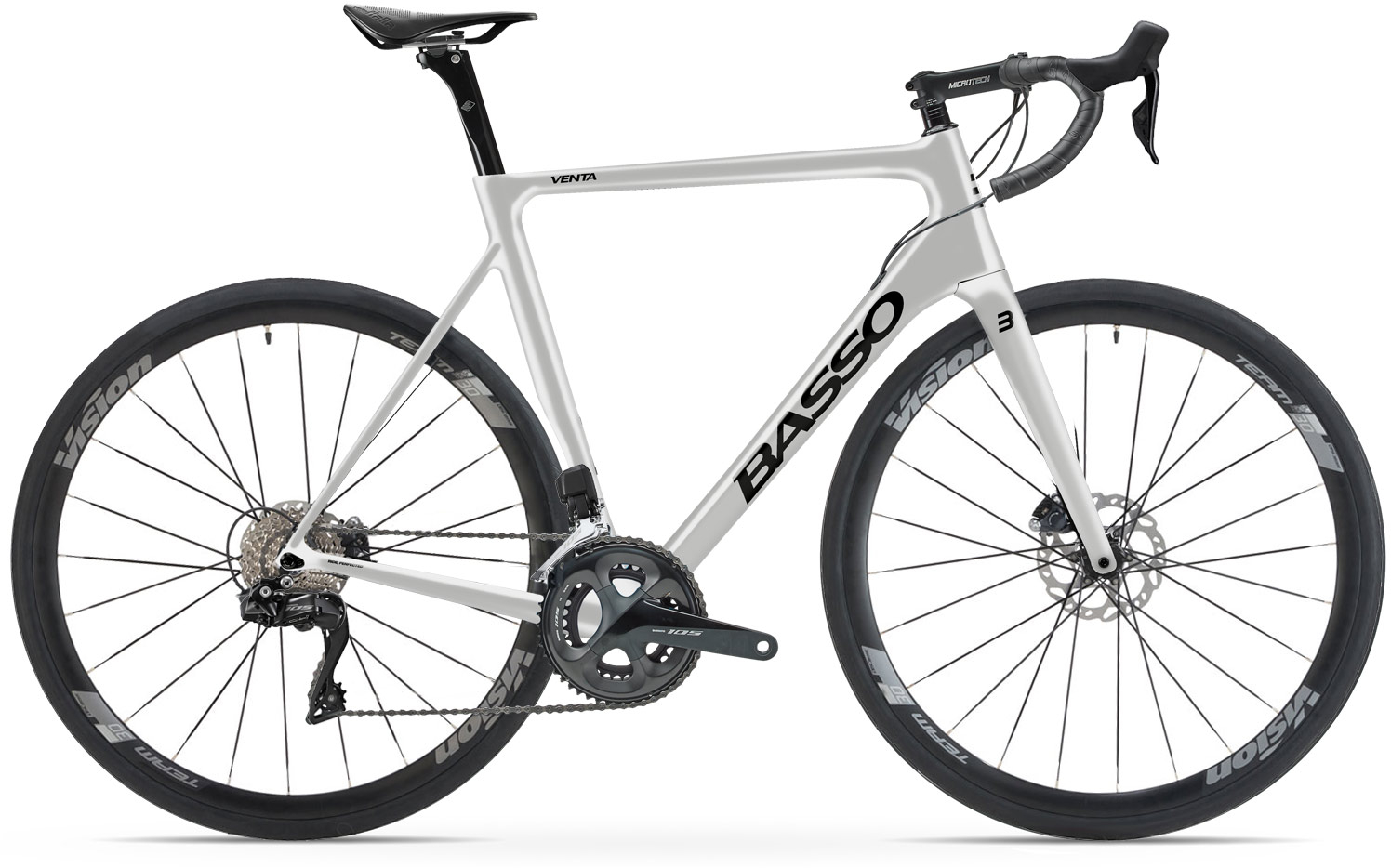 Basso Bikes Venta Disc 105 Di2 12x Stone Grey Bike - Primo Cycles